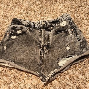 Denim shorts